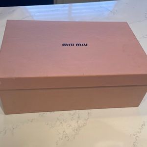 MIU MIU shoe box
